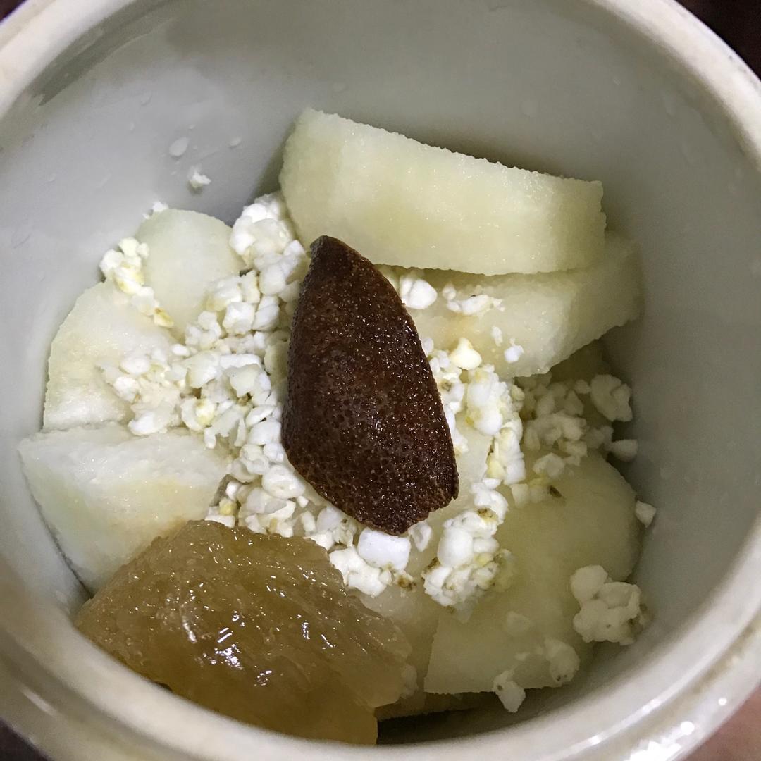 川贝陈皮炖雪梨