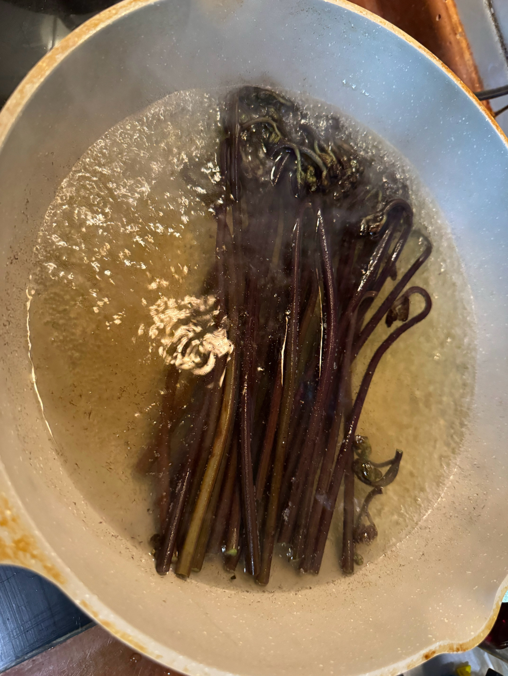 蕨菜炒咸菜五花肉的做法