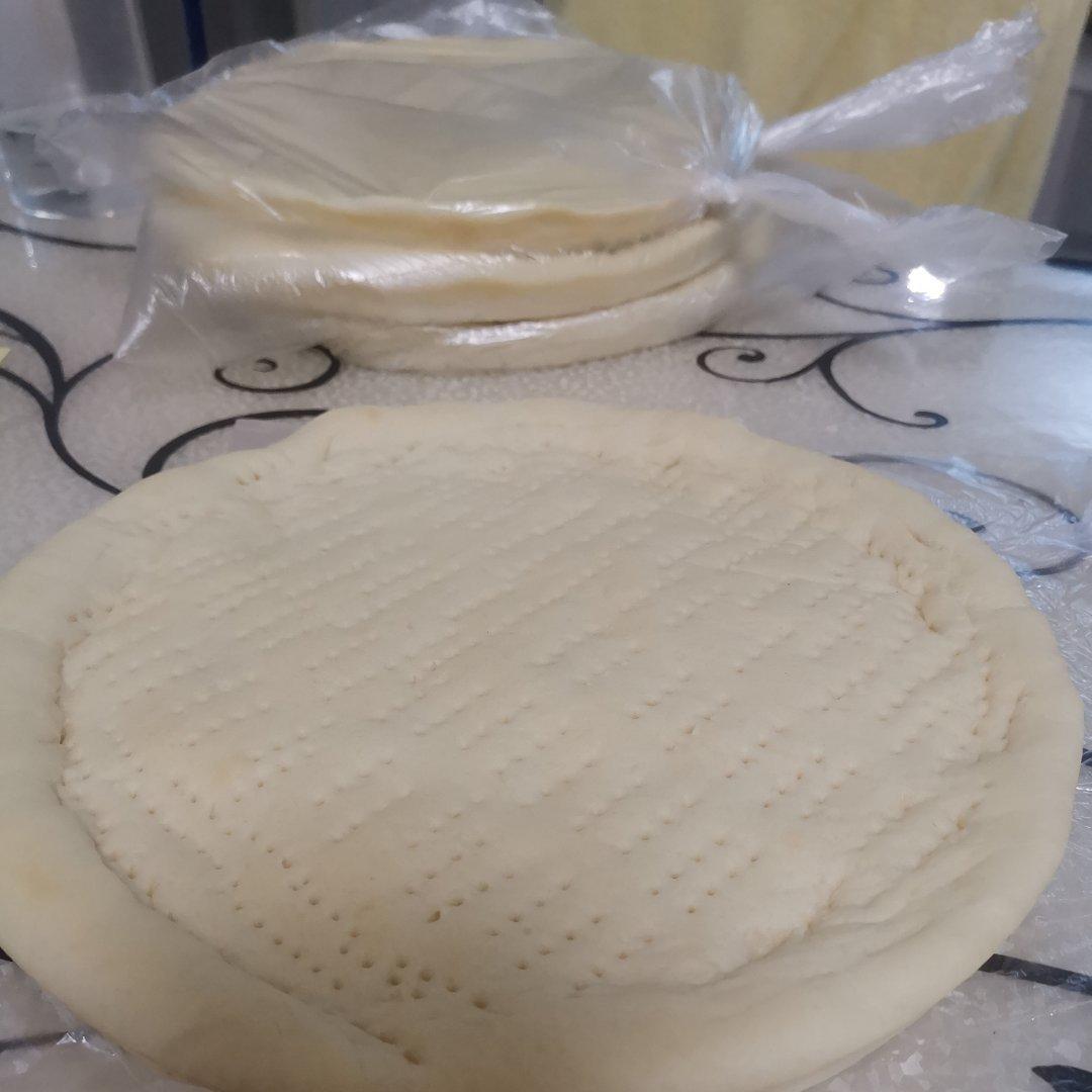 超简单披萨饼坯制作（面包机版一次四个）