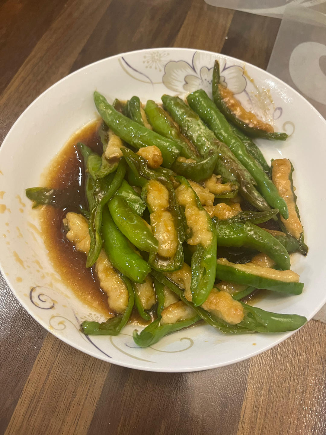 青椒酿虾滑