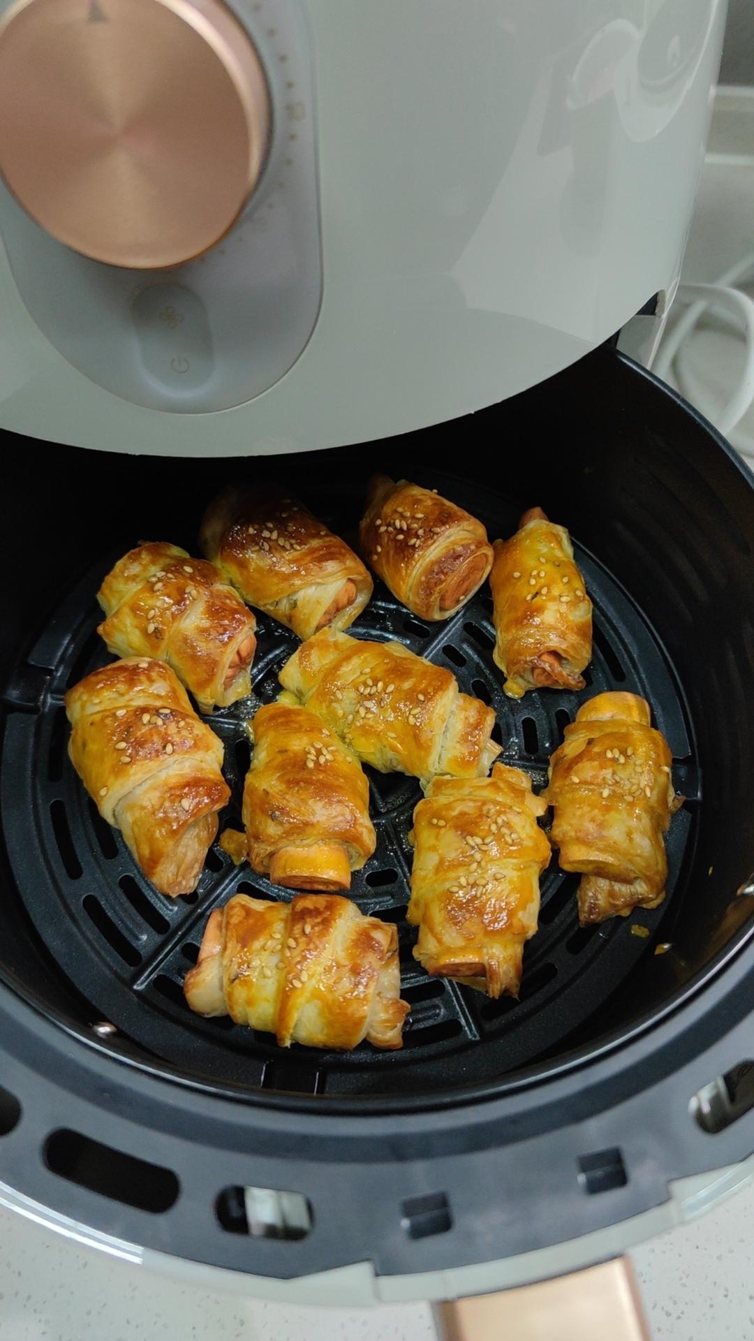 万能的手抓饼～孩子都能做的火腿可颂