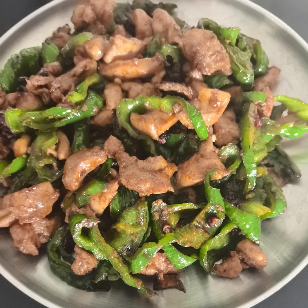 老丁的私房菜-尖椒鸡