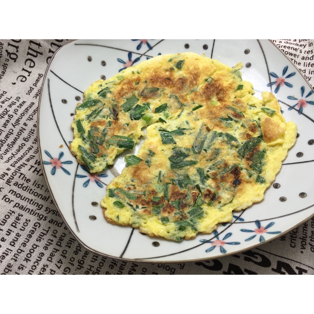 鸡蛋韭菜饼