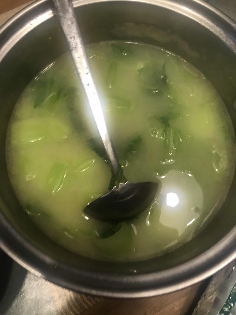 咸蛋芥菜汤