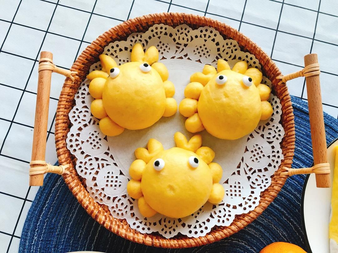 南瓜螃蟹馒头