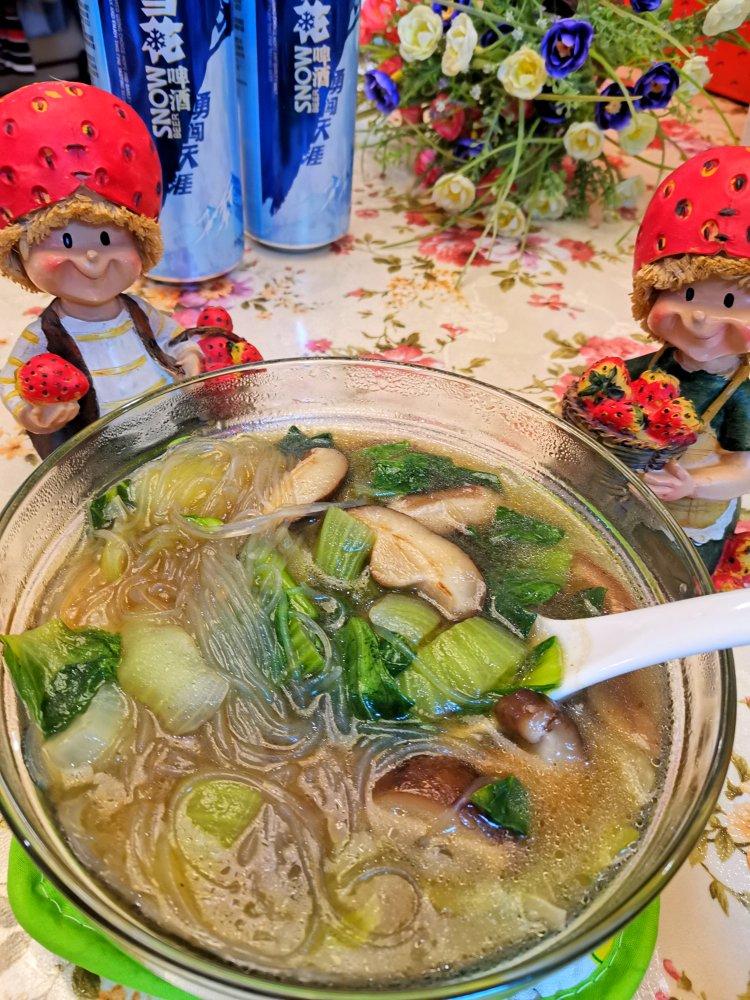 蘑菇青菜汤