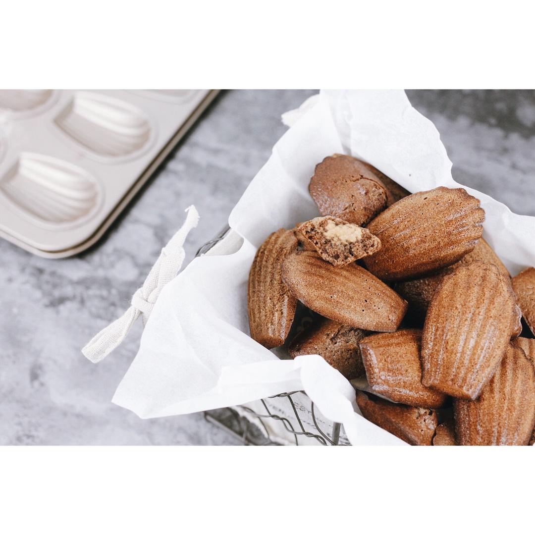 可可花生酱软心玛德琳