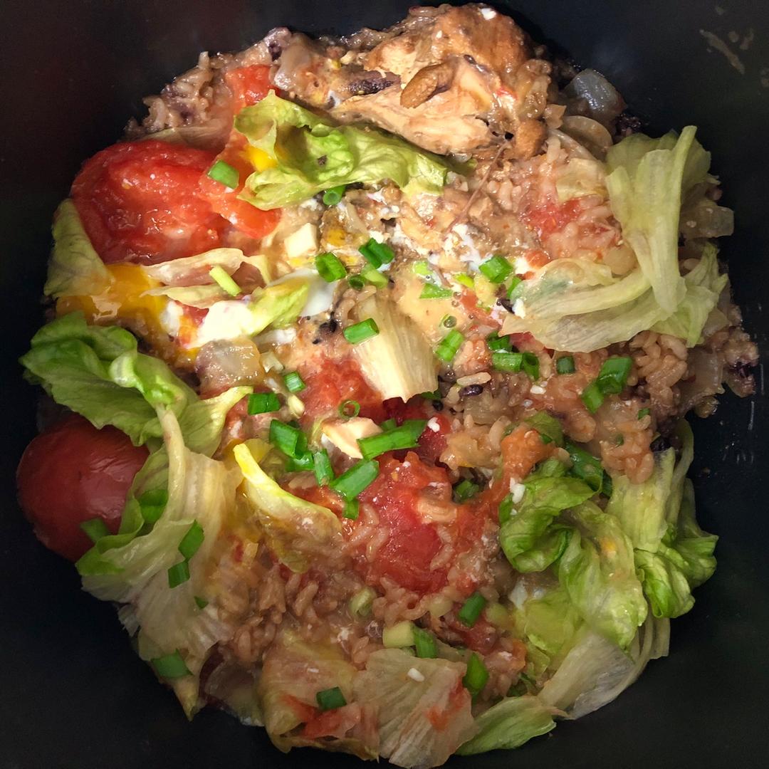 piggyzr做的【电饭锅】一只番茄饭 番茄拌饭