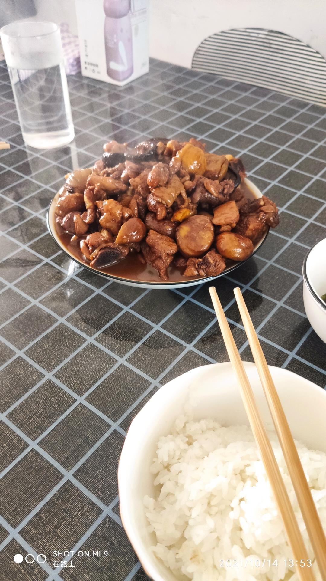 【栗子烧鸡】鸡肉都给你吃，栗子归我~