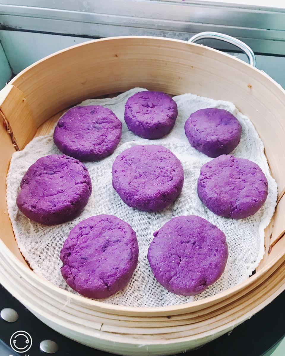 全麦紫薯饼（减脂碳水低GI）糯米口感