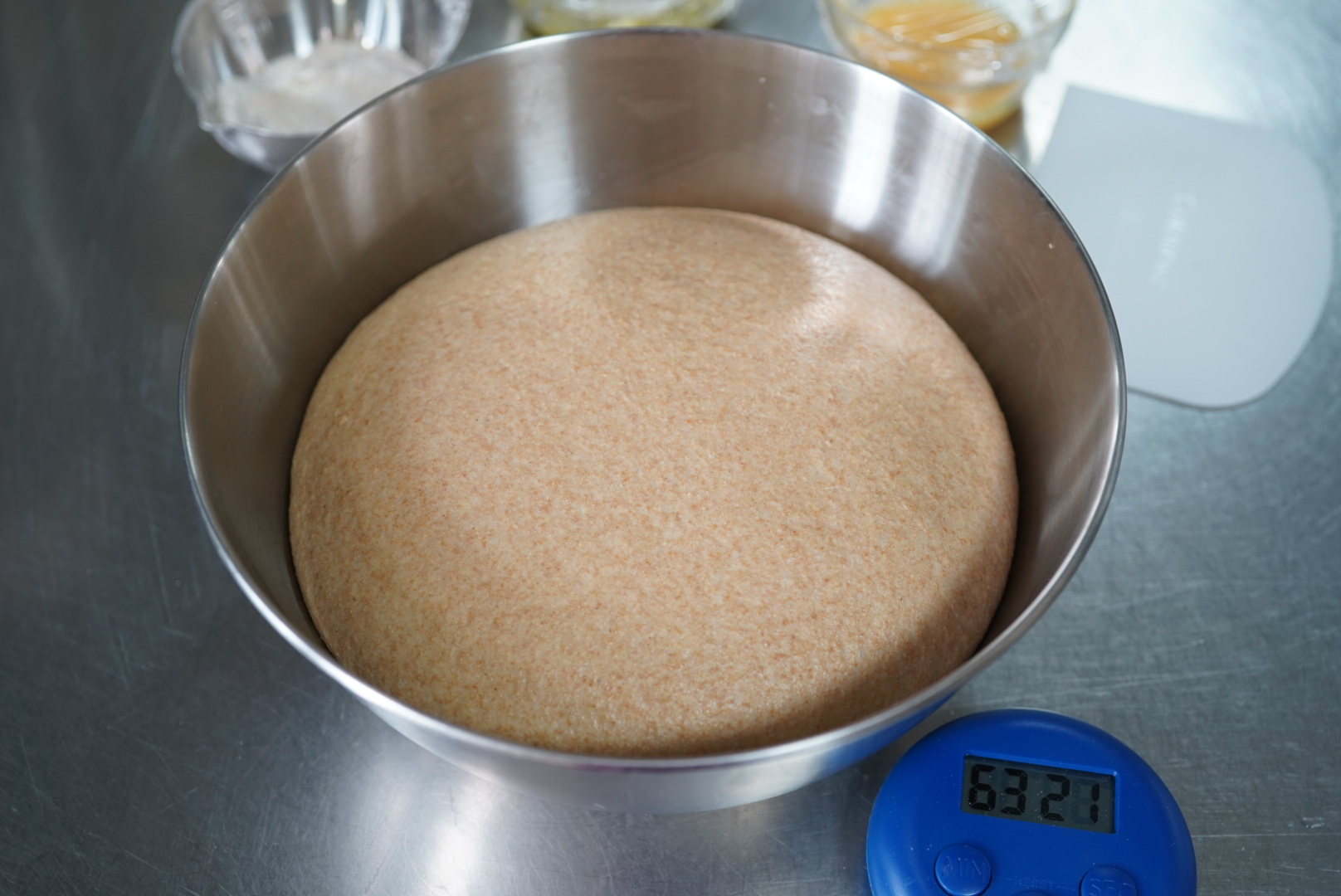 全麦蒜香面包 100%全麦的做法 步骤9