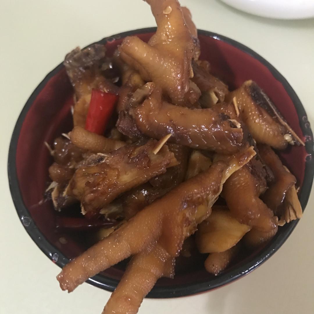 香辣烧鸡爪