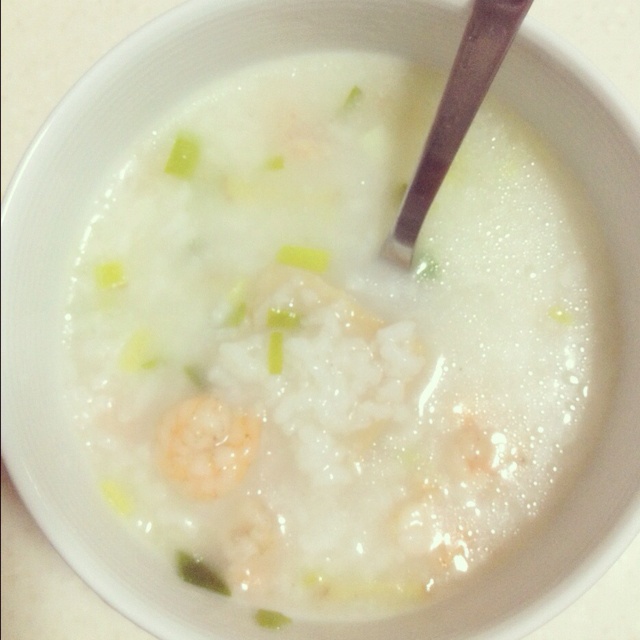 北极虾咸粥