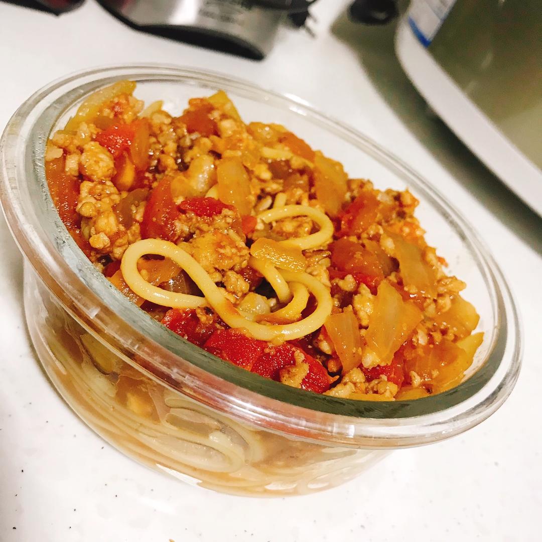 番茄肉酱意大利面