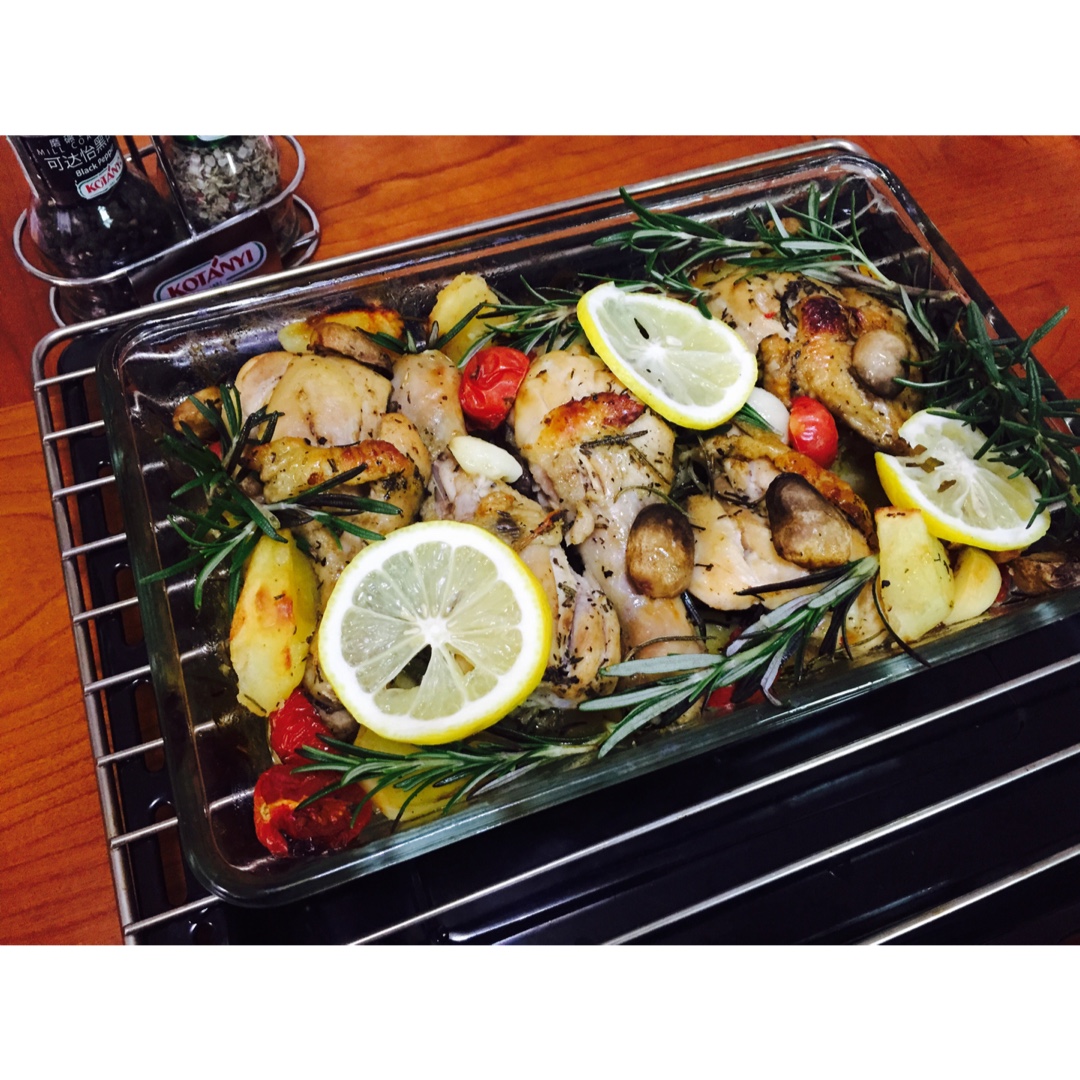 超详细 入味马杀鸡迷迭香烤鸡腿（翅）宴客必备