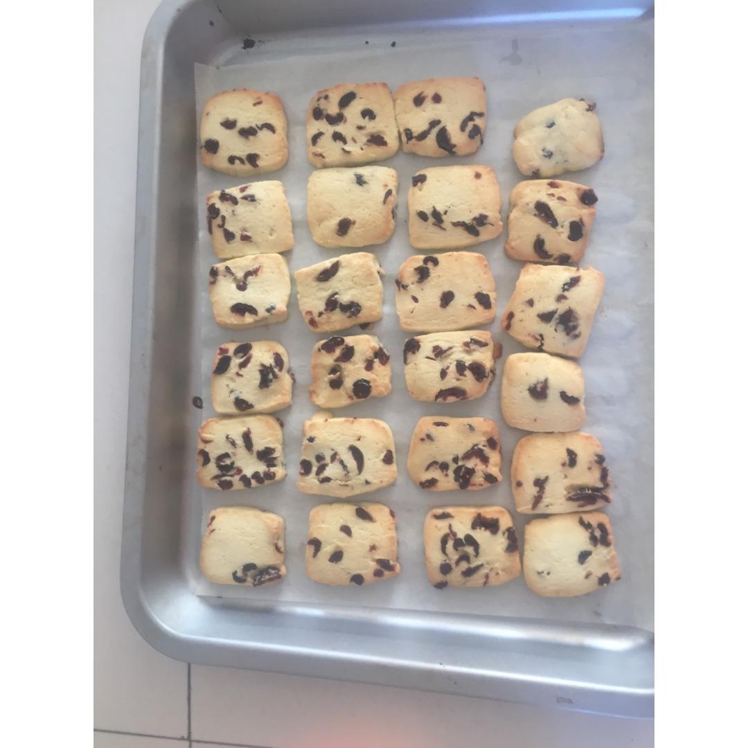 低糖少油版蔓越莓饼干