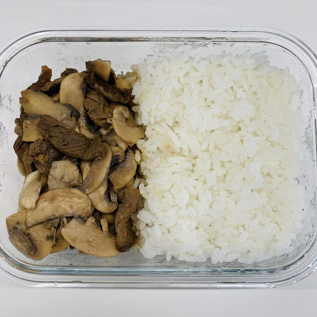 蒜香口菇牛肉粒