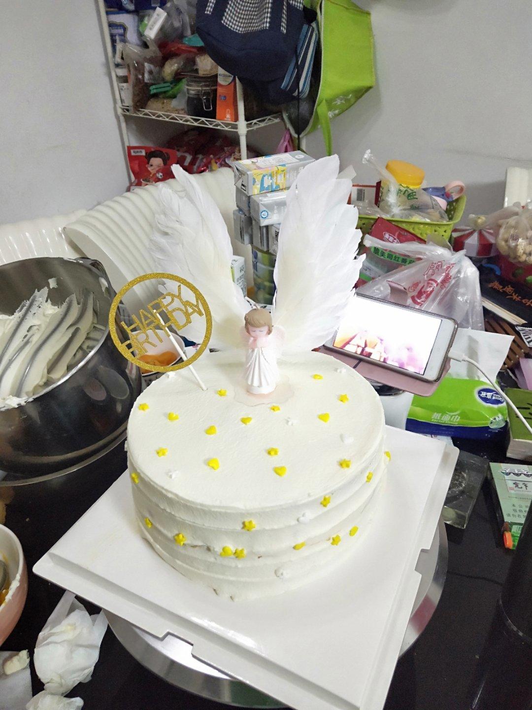 八寸戚风蛋糕（生日蛋糕坯）附六寸配单