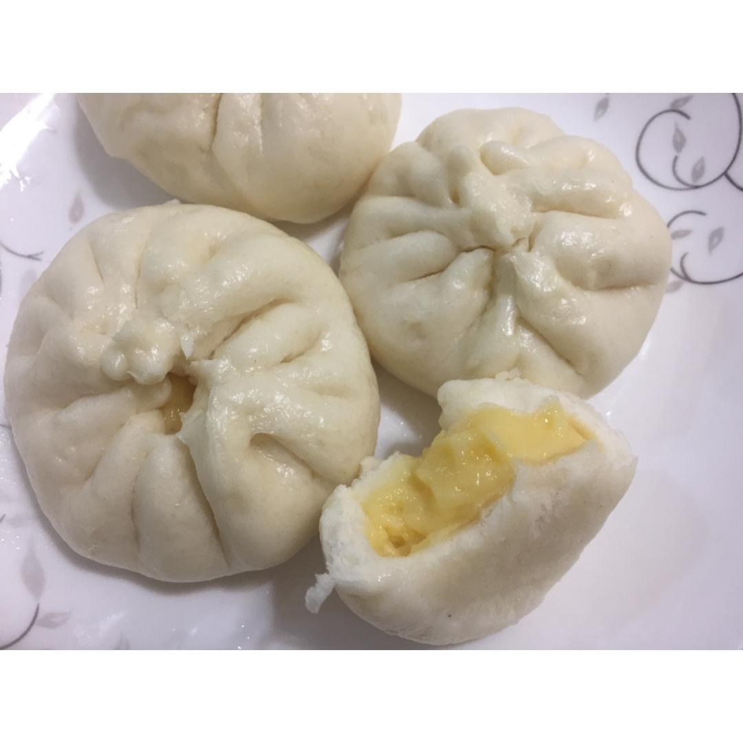 自制无油奶黄包