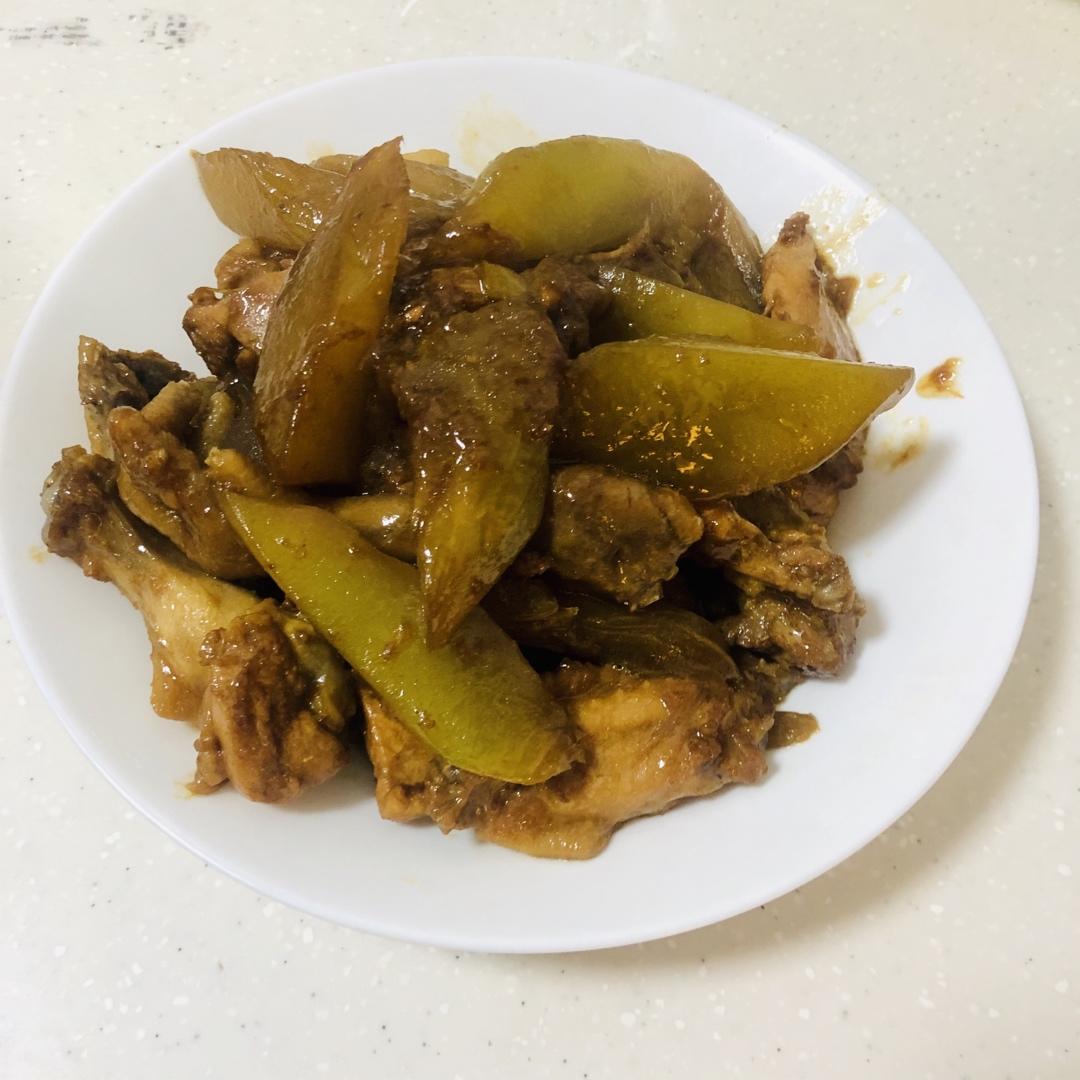 红烧鸡肉莴笋