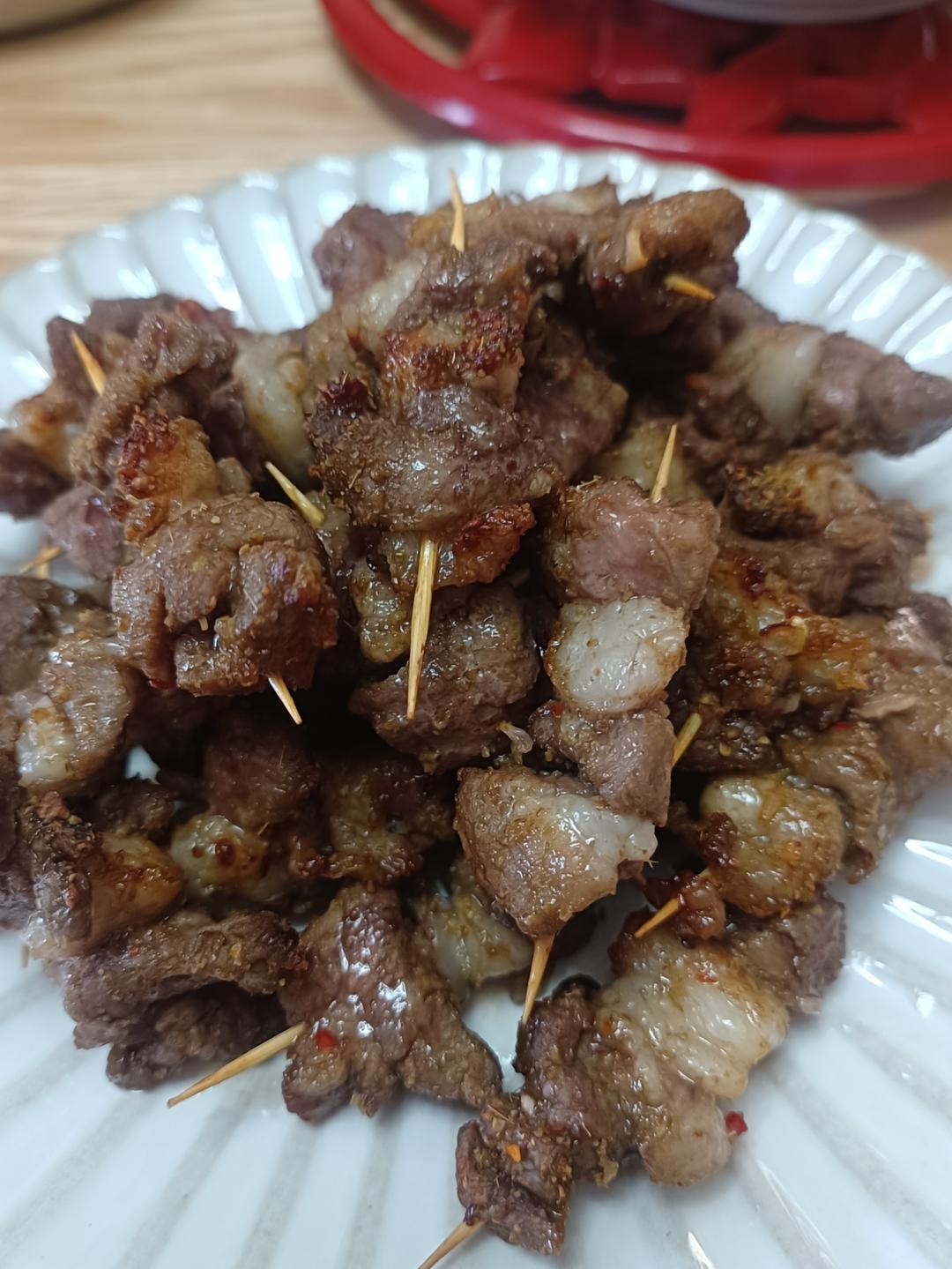 牙签烤羊肉(空气炸锅)