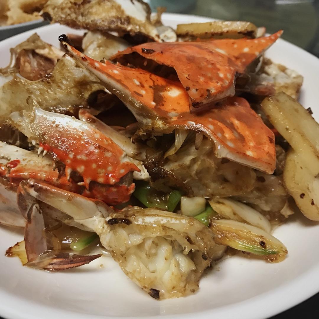 梭子蟹炒年糕