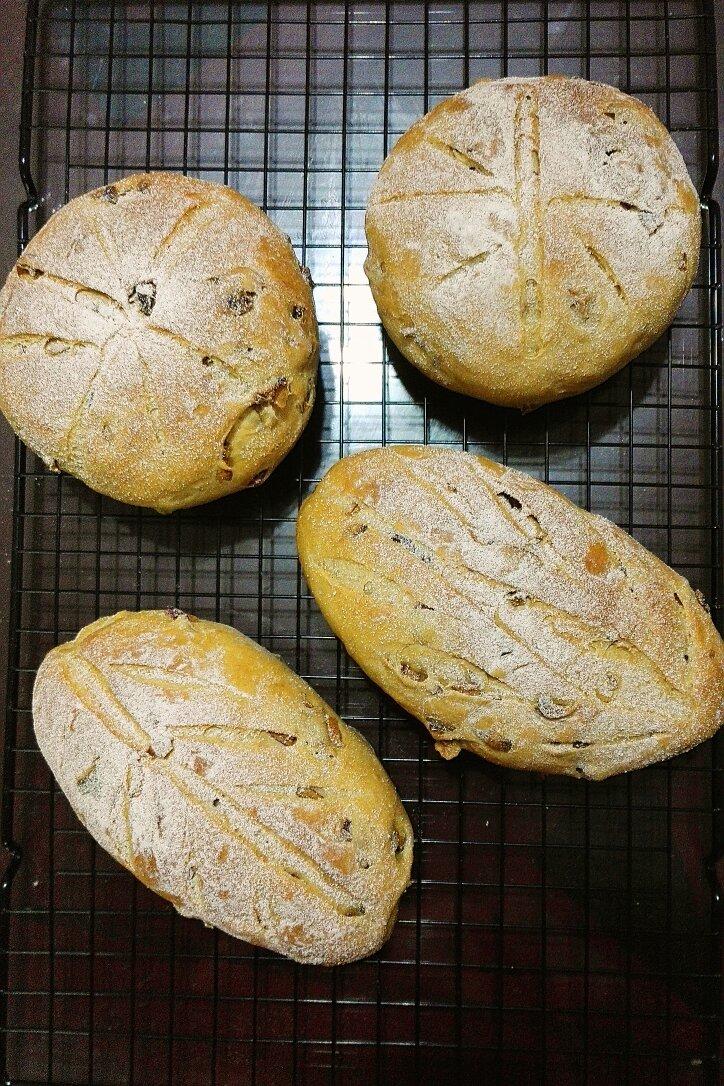 红枣胚芽软欧---负担小小的面包