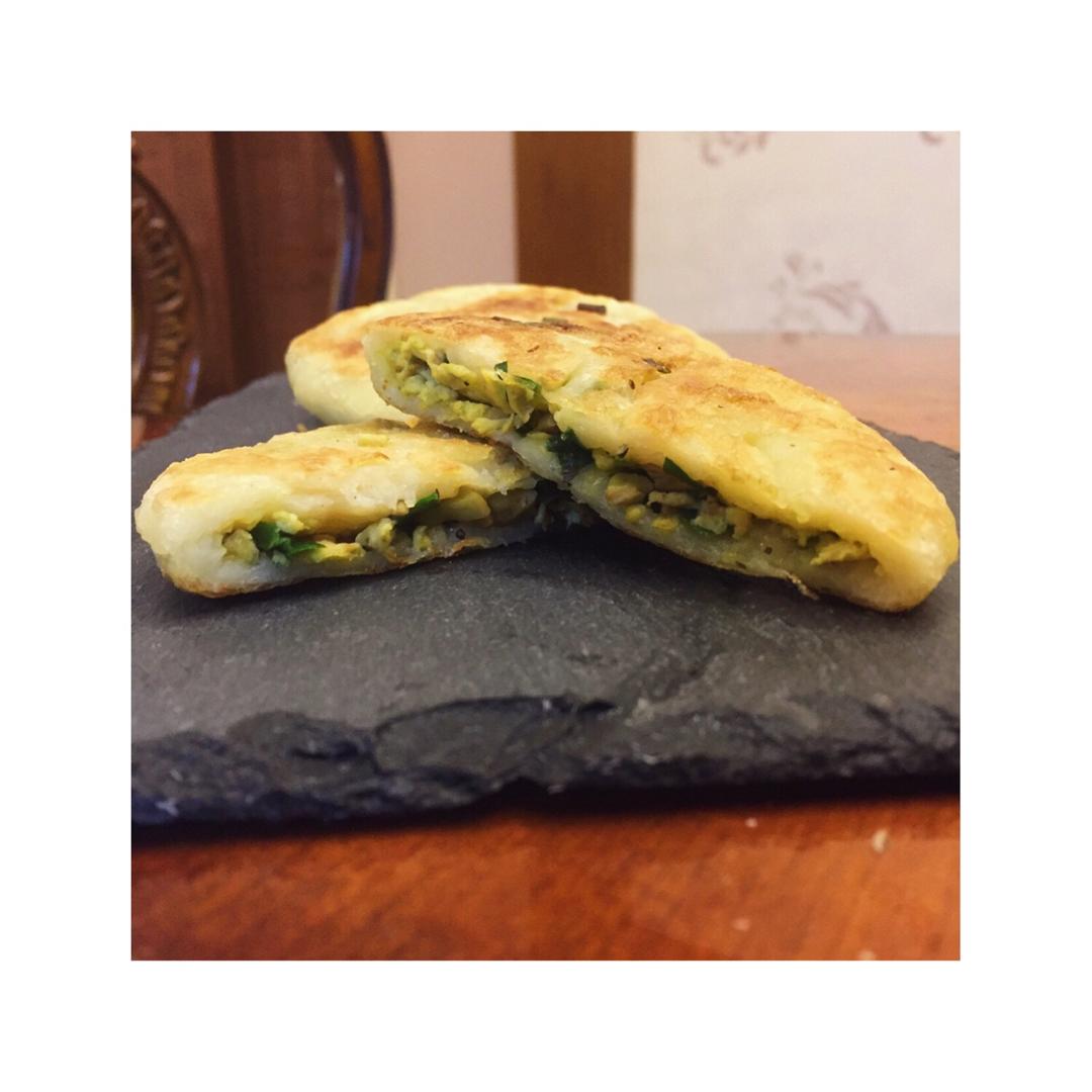 薄皮韭菜饼