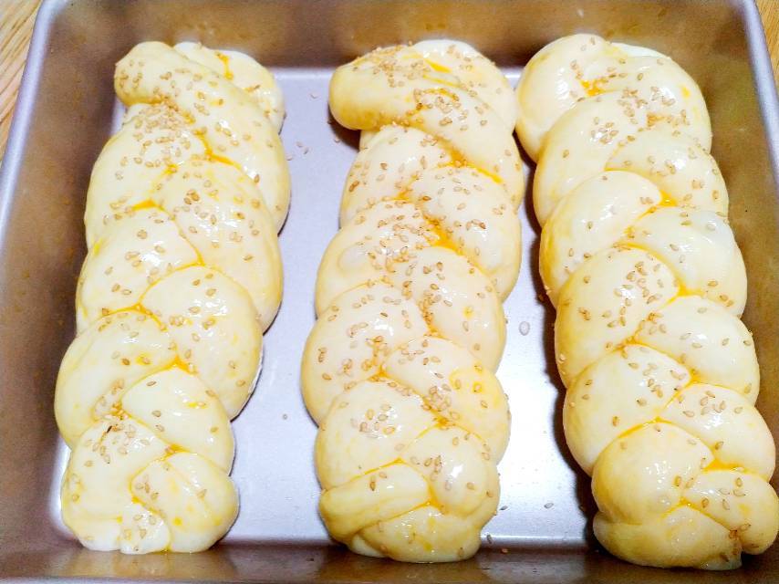 酸奶辫子面包（一次发酵）