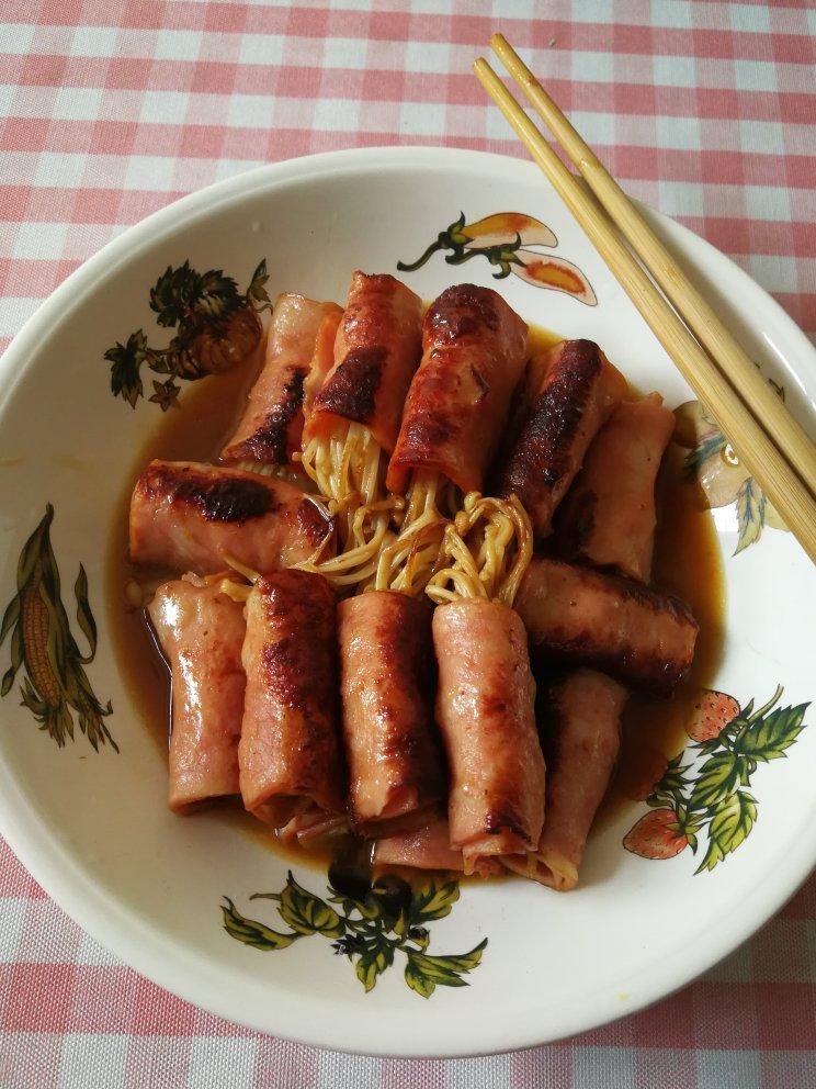 金针菇培根卷