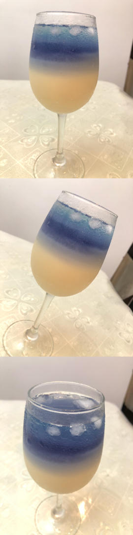 【银河】蝶豆花百香果养乐多饮