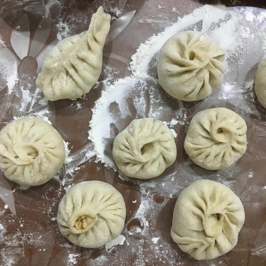 香干莲藕素包子（附视频。一次性发酵）