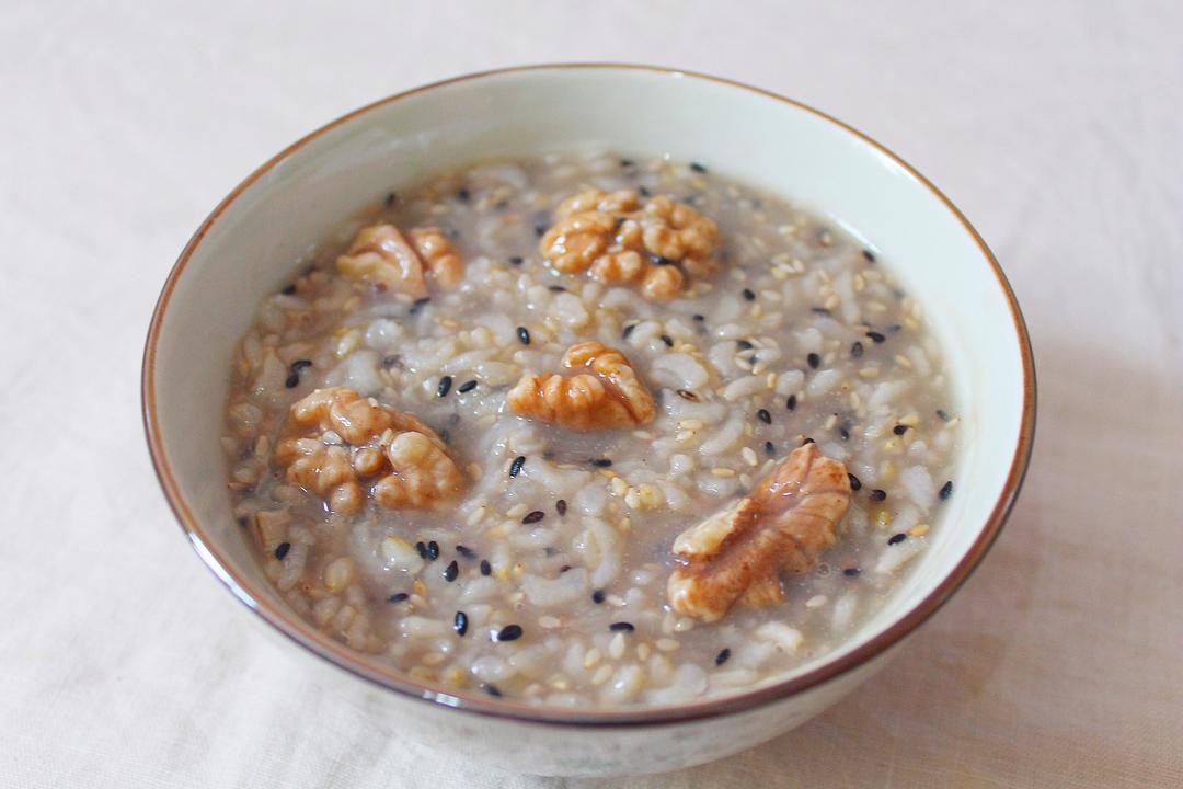 有机黑芝麻核桃粥