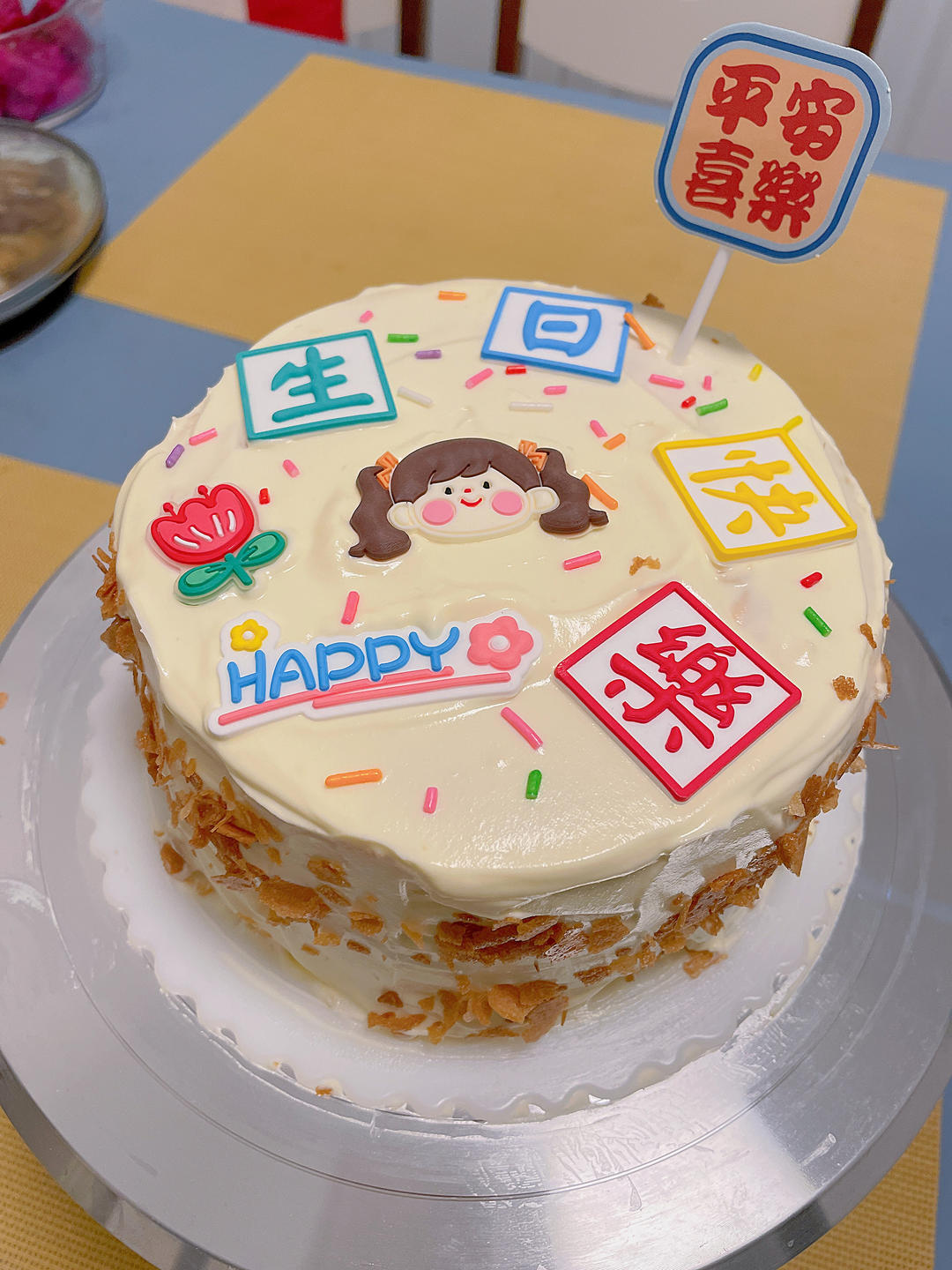 超级简单的味多美同款生日蛋糕（6寸），新手也能高度还原