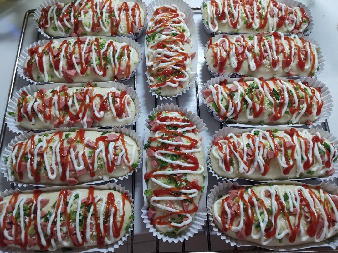 香葱火腿肉松面包