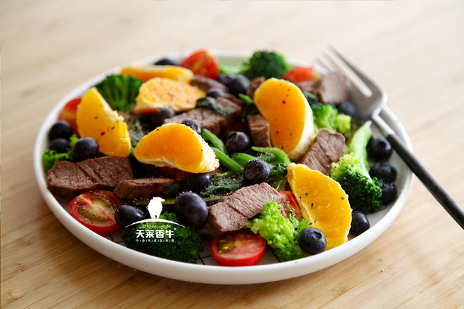 【健身美食】好看好吃又营养健康——有机牛肉南瓜杂蔬沙拉的做法