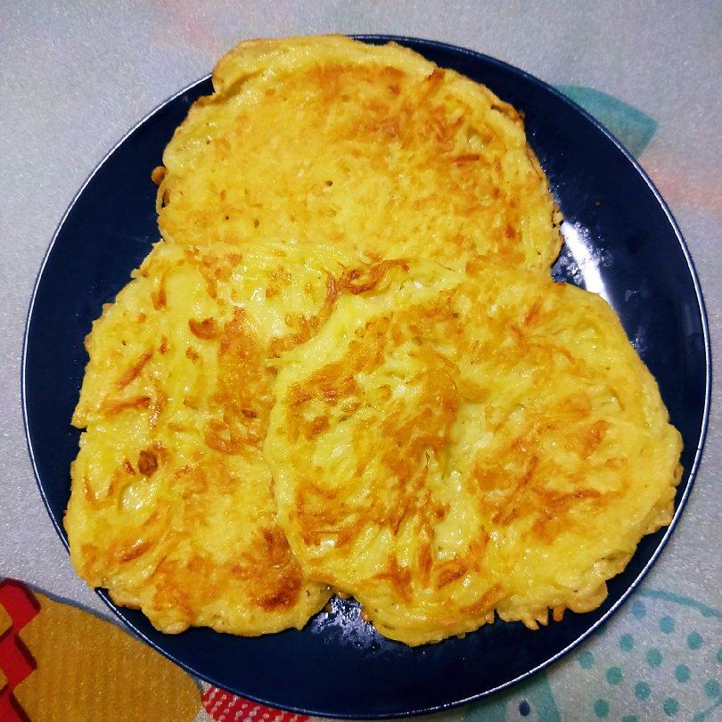 土豆丝鸡蛋饼