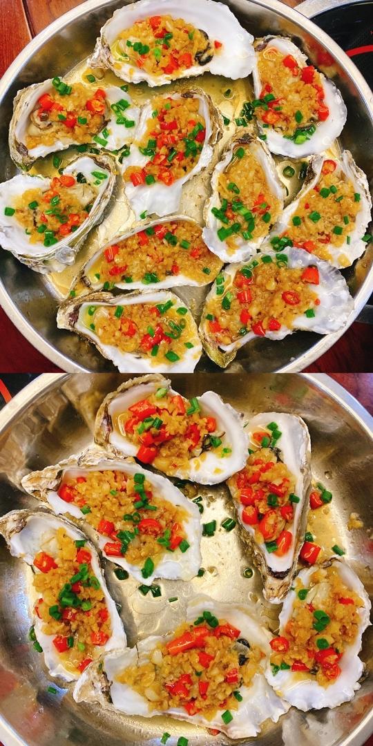 gll19做的超简单蒸蒜蓉生蚝