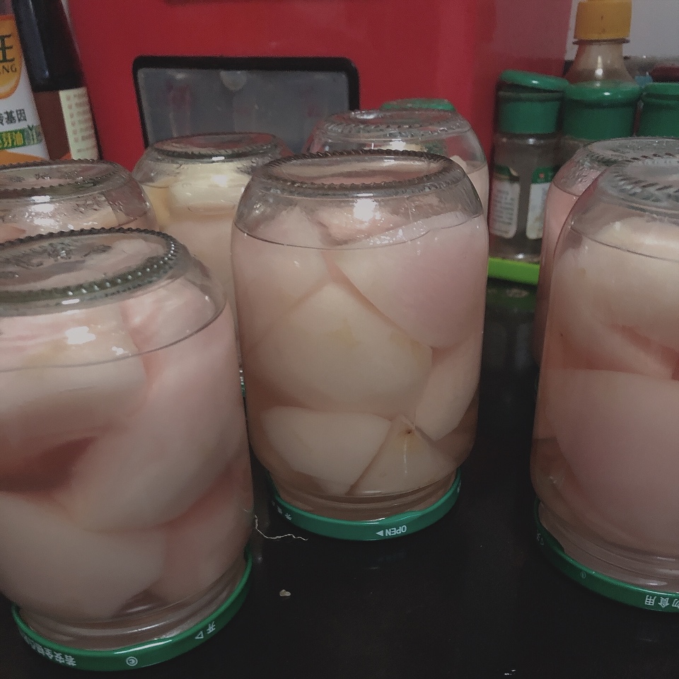 家庭版水蜜桃罐头的做法 步骤4