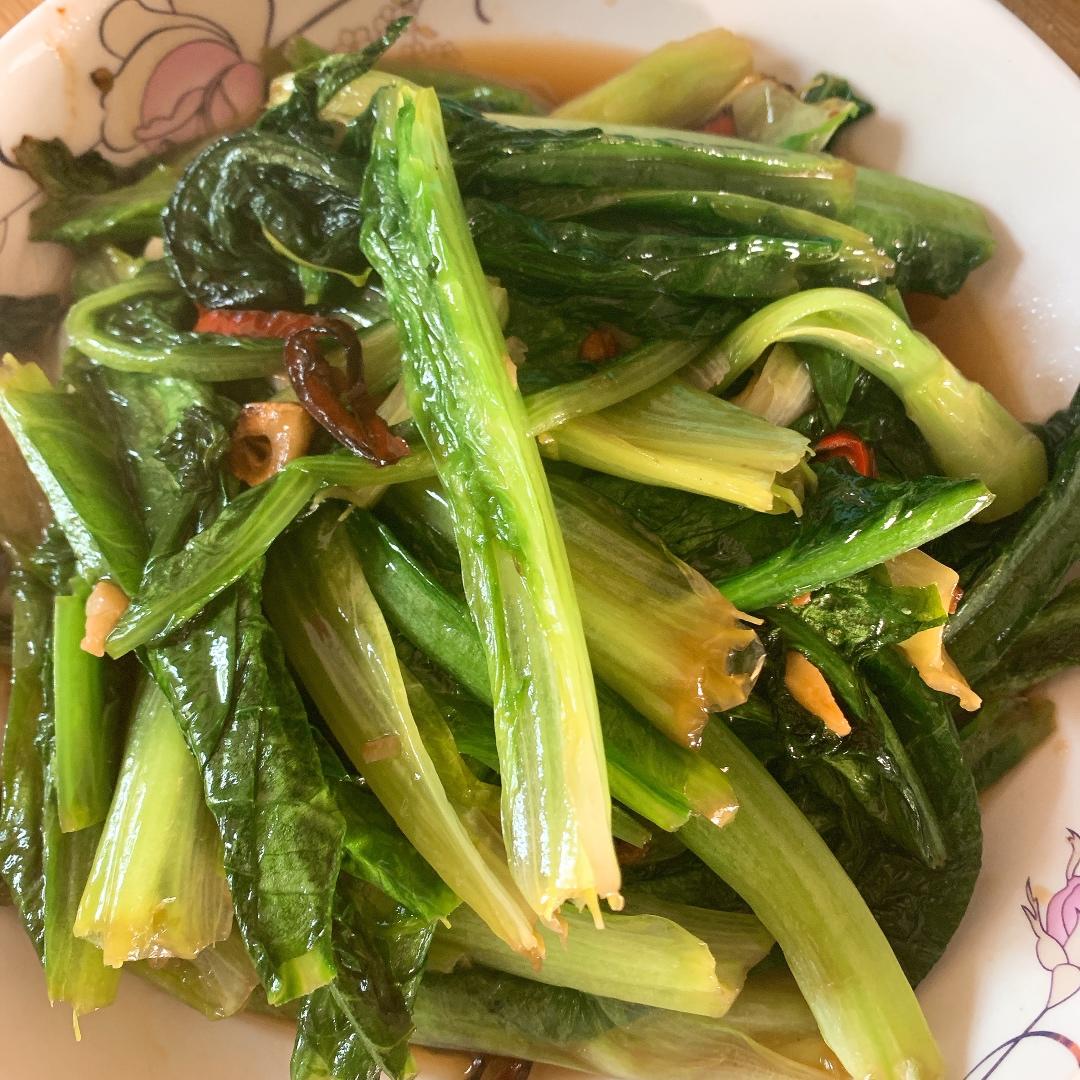 清炒油麦菜