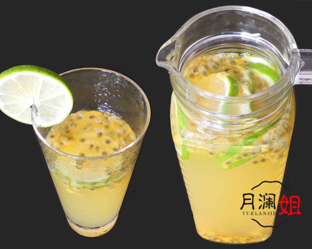 『月澜姐』百香果柠檬汁 ▏快手美味健康饮的做法