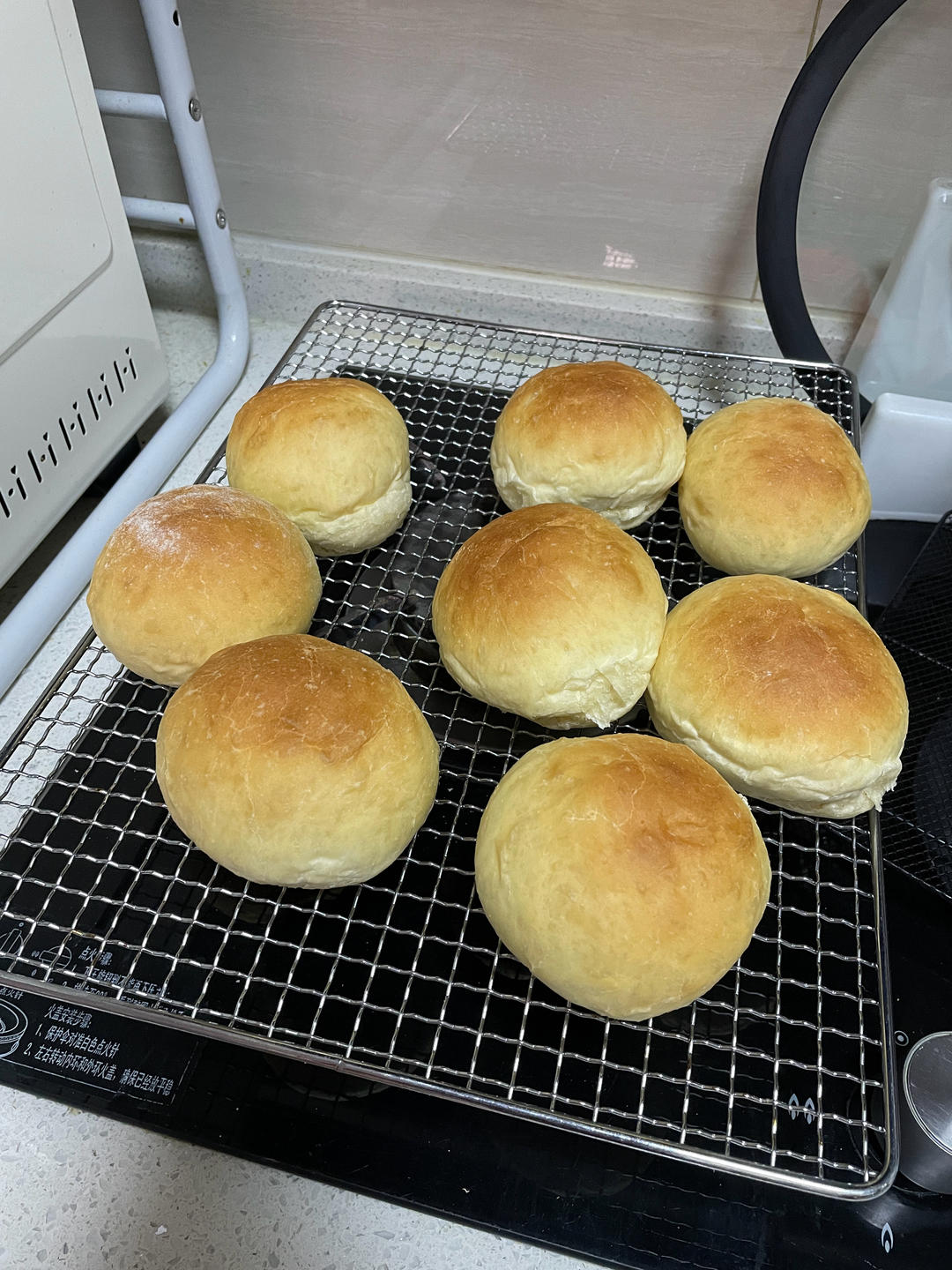 基础牛奶小餐包/汉堡胚/吐司（一次发酵，极简原料）