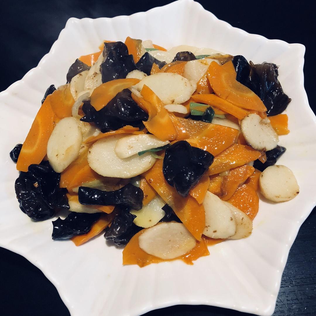 淮山（山药）炒木耳