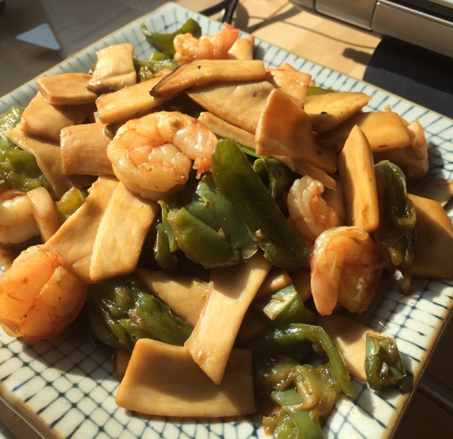 杏鲍菇黄瓜炒虾仁