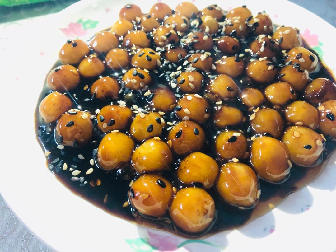 🔥姨妈期必备小甜品👉姜汁红糖南瓜糯米丸❗️