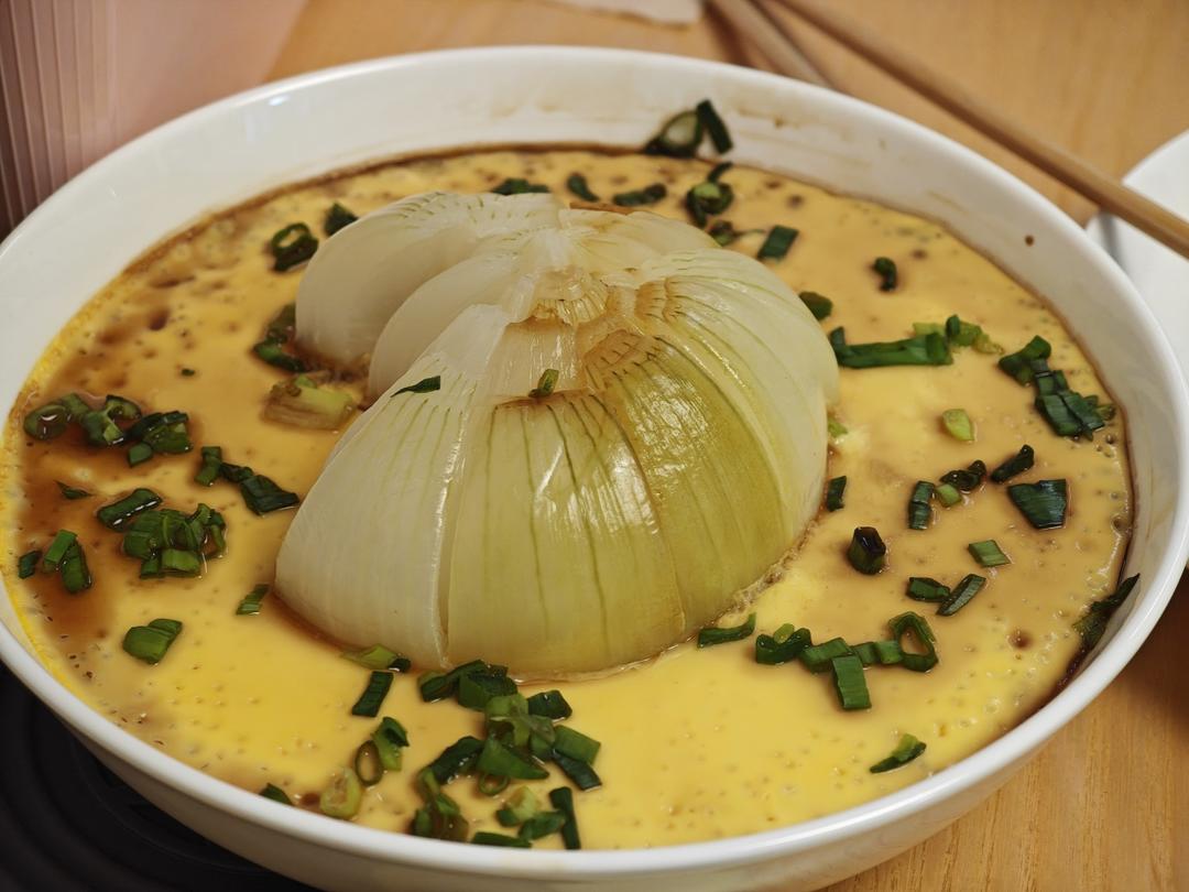 【美极鲜味汁】美极🌺洋葱蒸鸡蛋羹