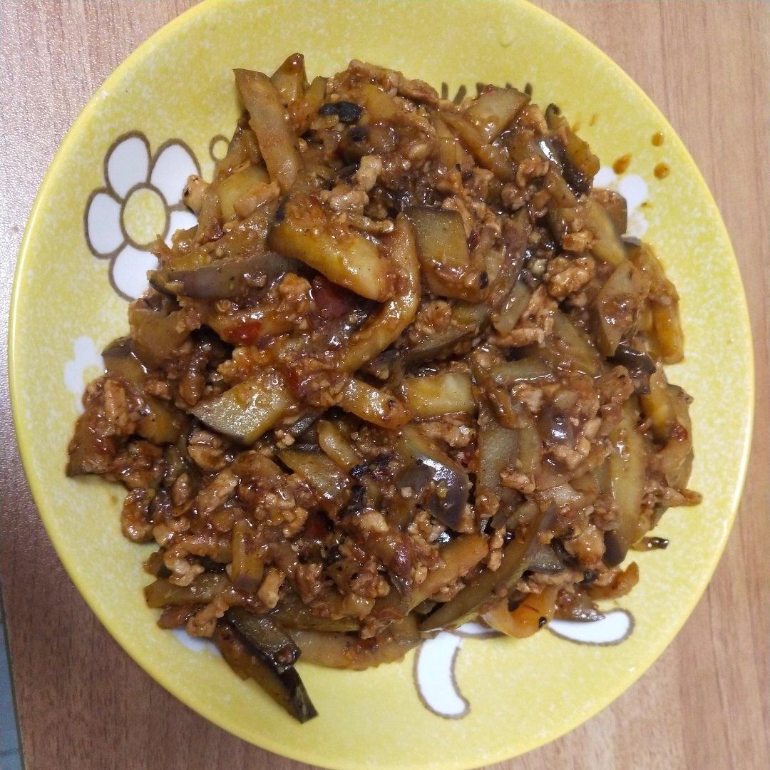 红烧肉沫茄子