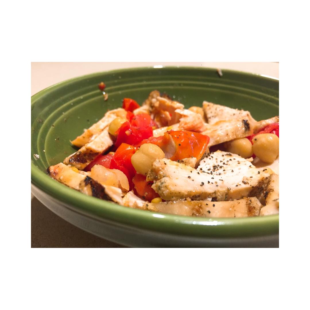 番茄鸡胸丁——减脂必备！！