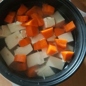 （宿舍减脂）咖喱豆腐汤的做法 步骤3