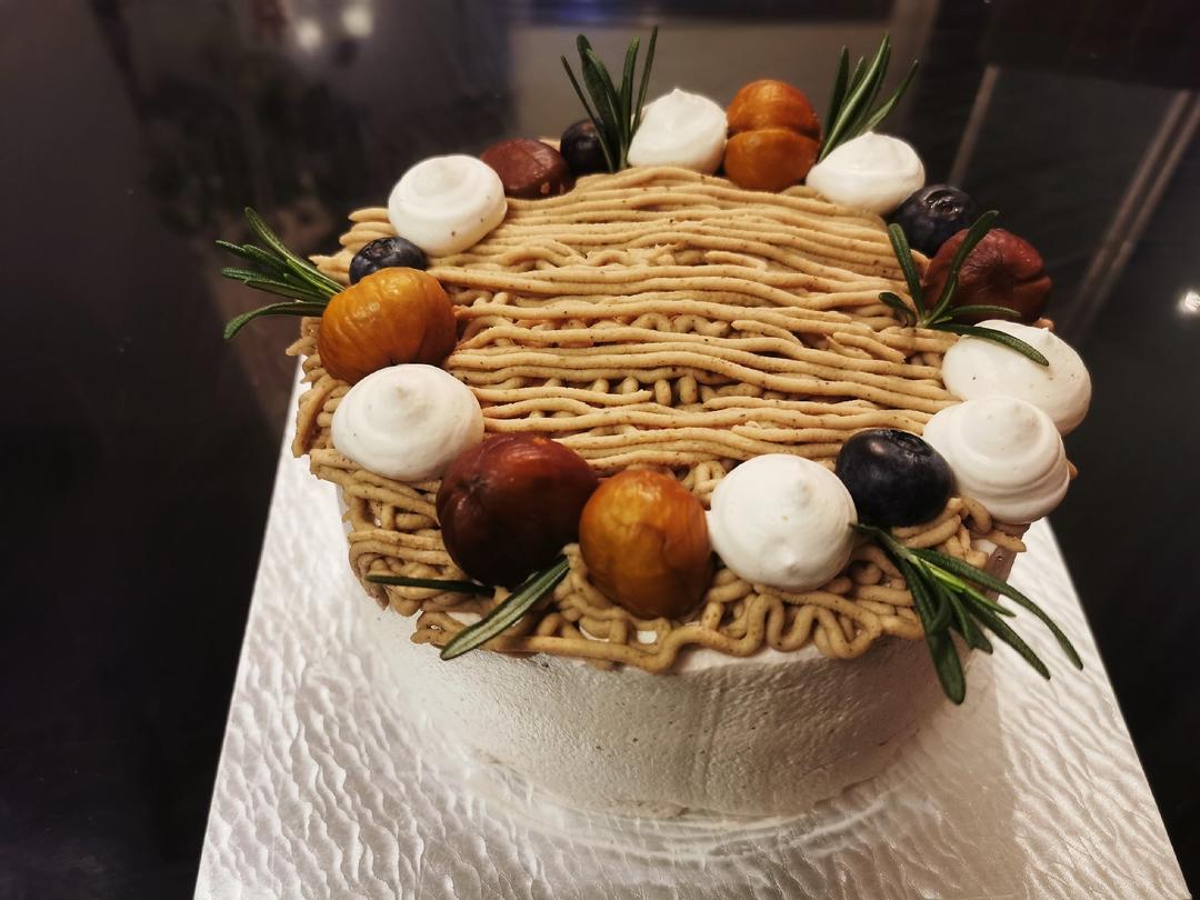 红茶栗子戚风蛋糕